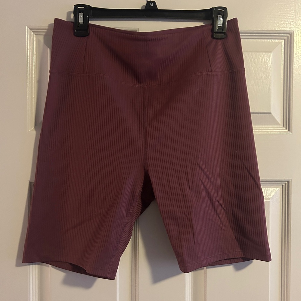 Girlfriend Collective Plum Bike Shorts